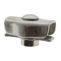 Deltafix staaldraadklem 2mm verzinkt staal 2st