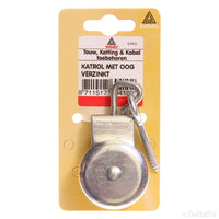 Deltafix markieskatrol verzinkt staal met kunstof wiel