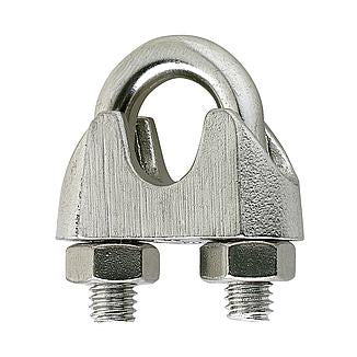 Deltafix staaldraadklem 4mm RVS 2st