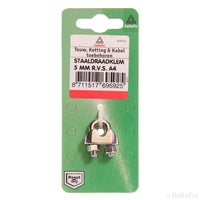 Deltafix staaldraadklem 5mm RVS