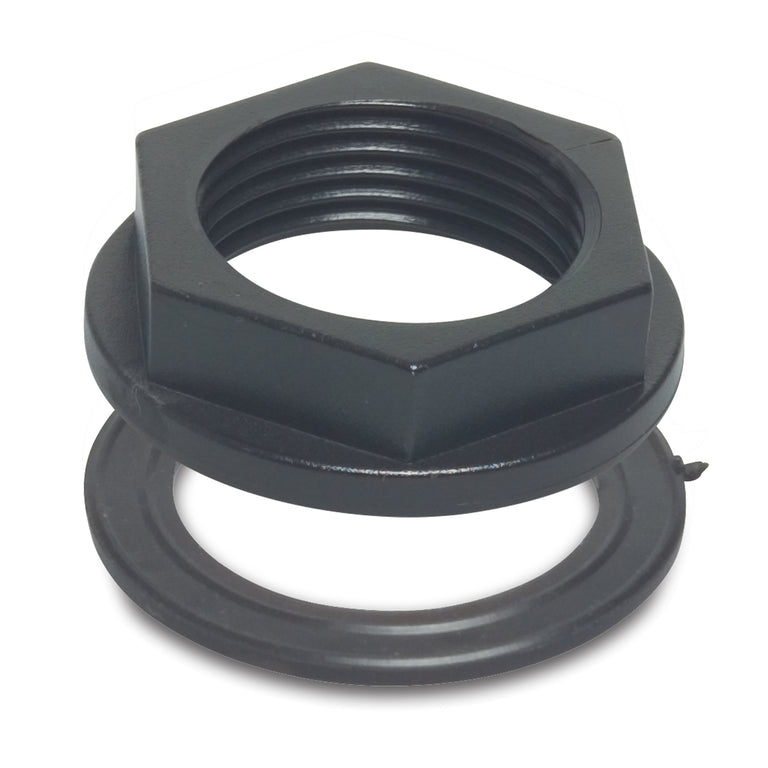 Opsluitwartel + afdicht 1/2d.x 6 br zw