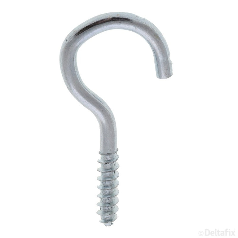 Deltafix schroefhaak verzinkt zilver 40mm 100st