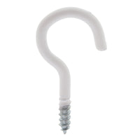 Deltafix schroefhaak gecoat metaal wit 30mm 100st