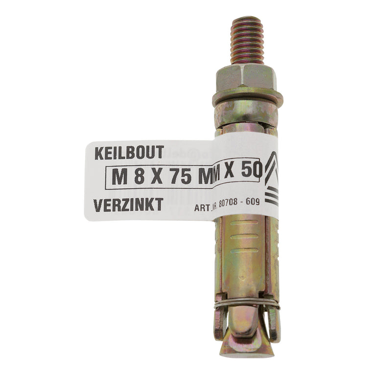 Deltafix keilbout verzinkt M6x60x40cm