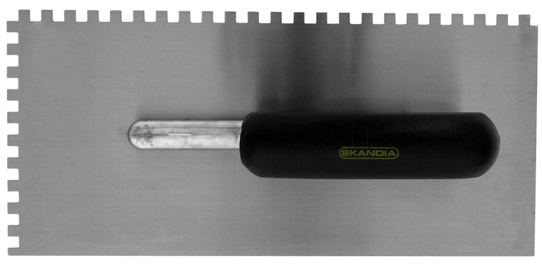 Skandia plakspaan 2-zijde getand 130mm