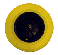 Fort Flex Pro kruiwagenwiel kunststof zwart, geel