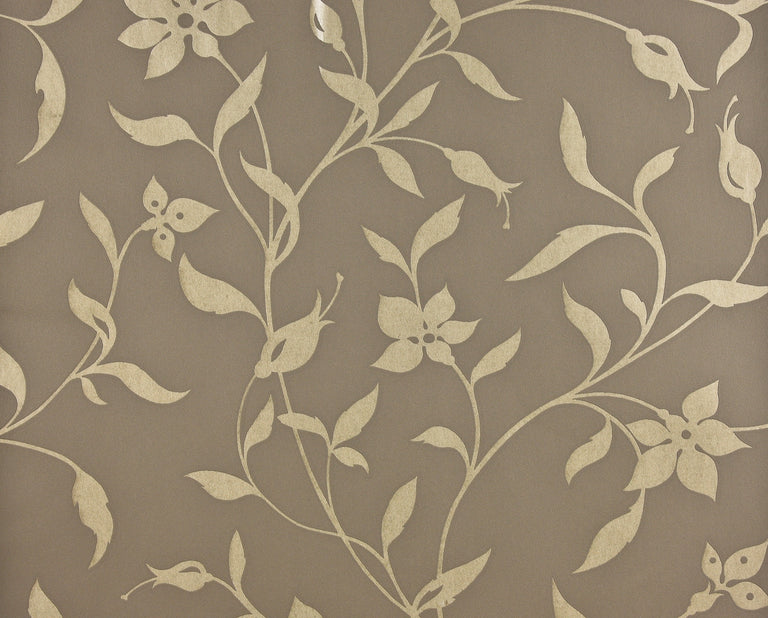 Vliesbehang  takken bruin, beige 53cmx10m