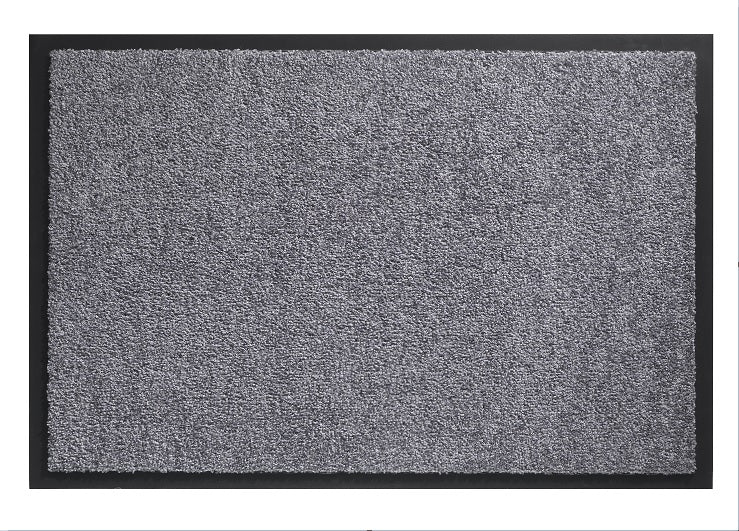 Hamat schoonloopmat Twister wasbaar grijs 60x90cm