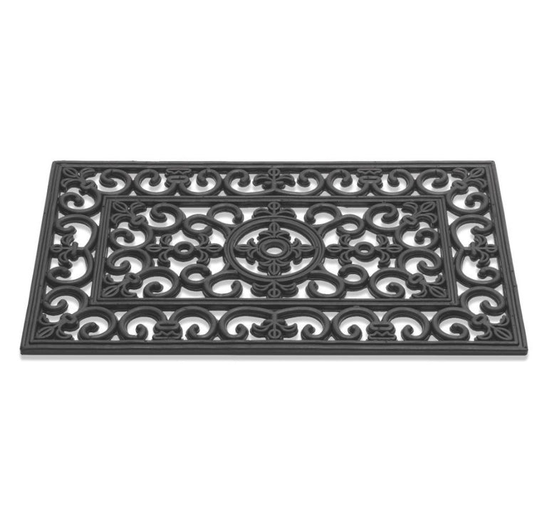 Hamat schoonloopmat Outdoor zwart 45x75 cm