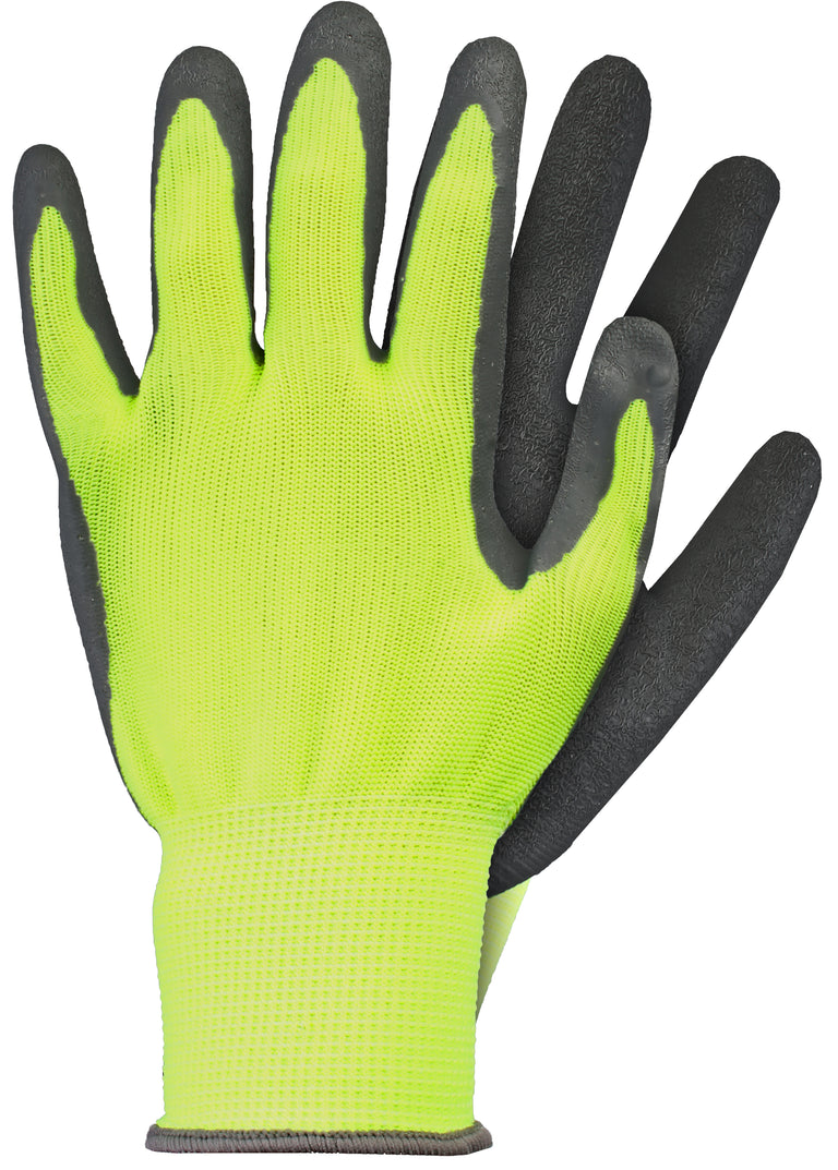 Talen werkhandschoen geel, zwart M