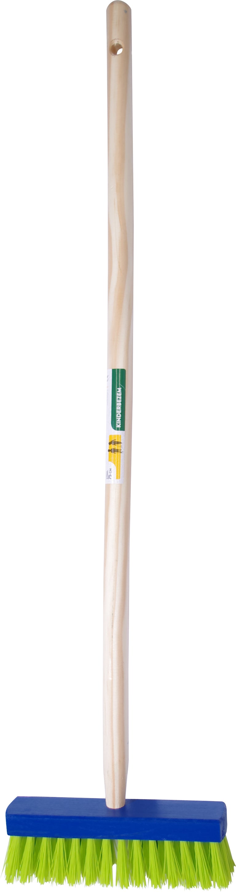 Hendrik Jan kinderbezem met steel 75cm