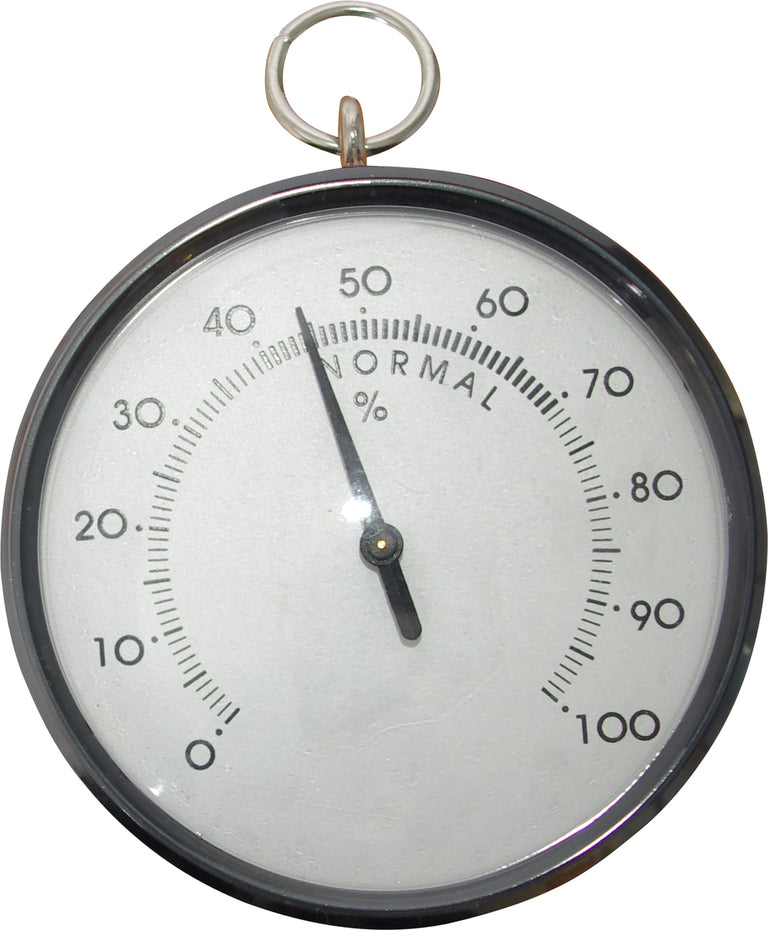 Hendrik Jan hygrometer kunststof zwart 20x10x3cm