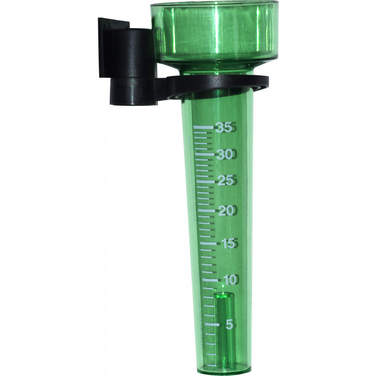 Hendrik Jan regenmeter kunststof groen, zwart 33x15x9cm