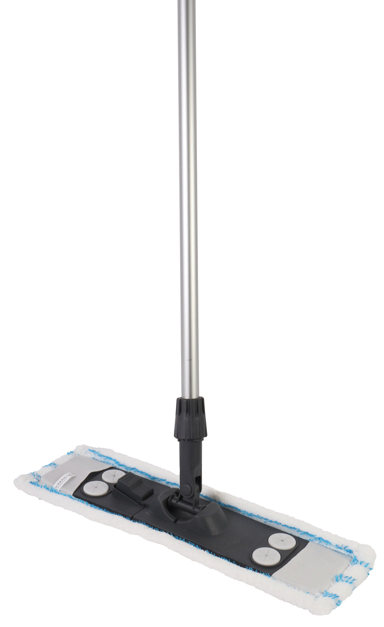 Clean Home dweil katoen met telescoopsteel 85-150cm 17cm