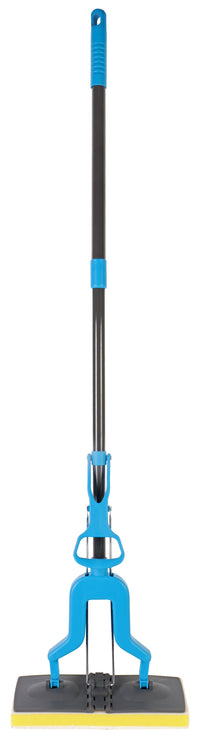 Clean Home vloerreiniger met spons met telescoopsteel 100cm 30cm