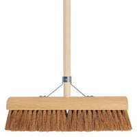 Clean Home zaalveger 40cm kokos met steel 150cm