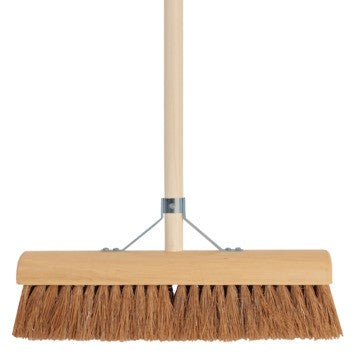 Clean Home zaalveger 40cm kokos met steel 150cm