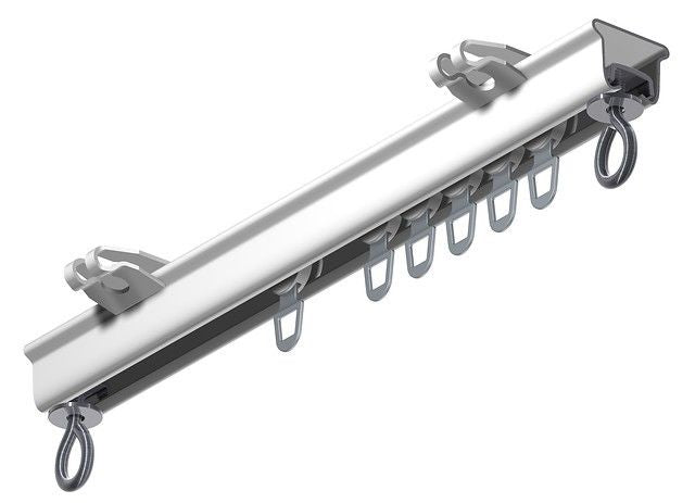 Anchor U-gordijnrail compleet wit 150cm

