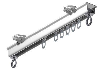 Anchor U-de-luxe gordijnrail compleet wit 200cm 