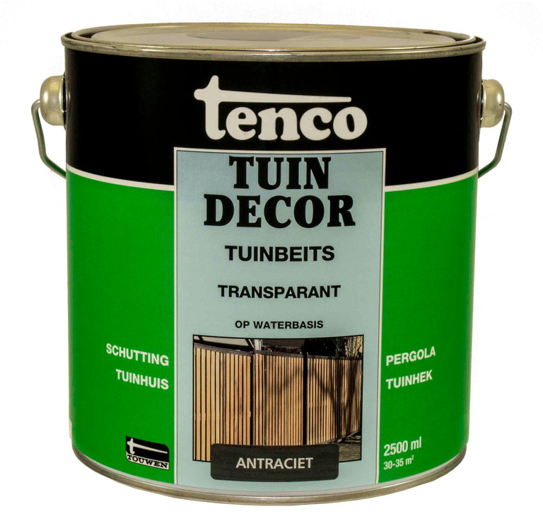 Tenco Tuindecor tuinbeits zijdemat antraciet 2,5L