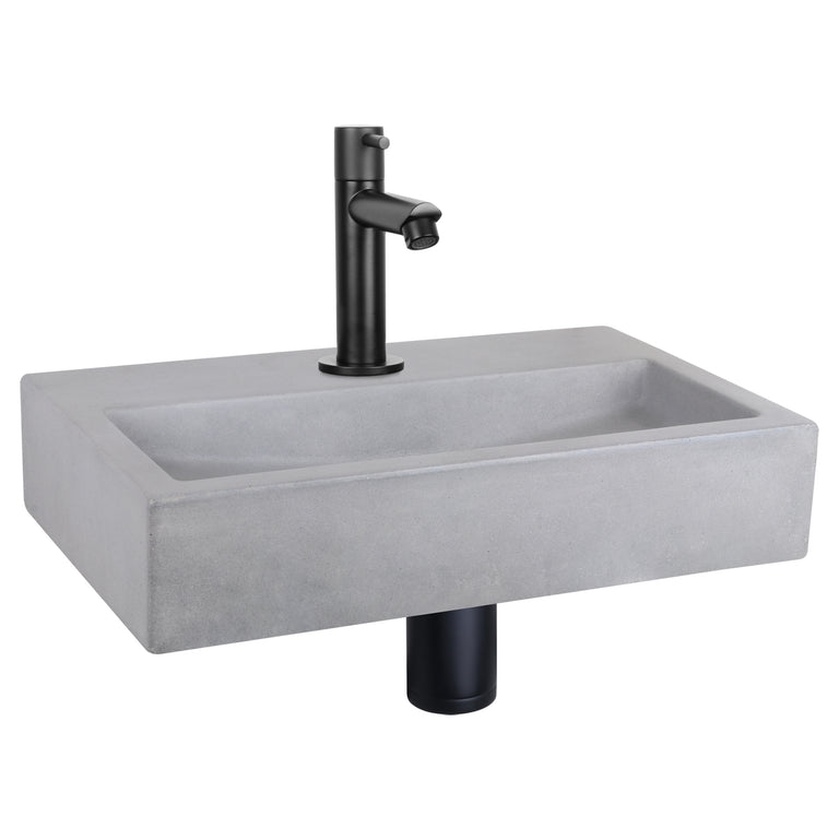 Differnz fonteinset Flat midden lichtgrijs 38x24x8cm