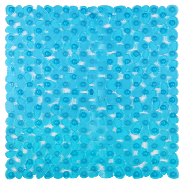 Differnz douchemat Lapis anti-slip blauw, transparant 54x54cm