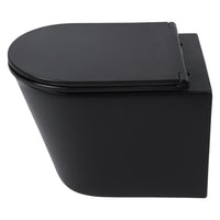 Differnz Rimless toiletpot PK diepspoel mat zwart
