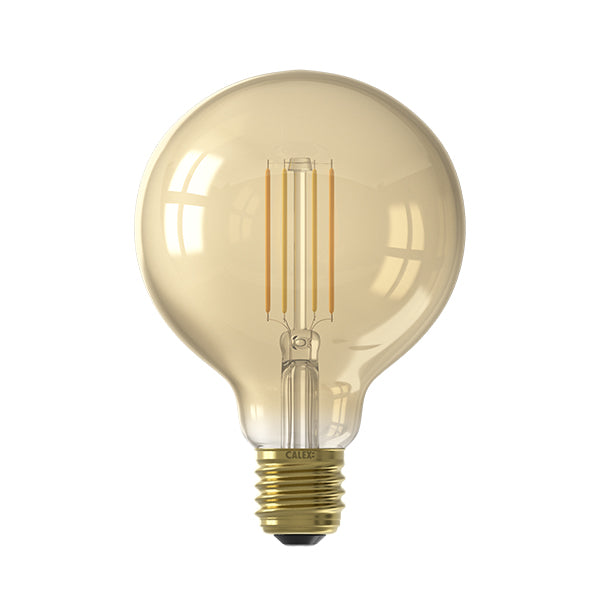 Calex Smart LED filament globe E27 7W goud