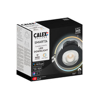 Calex LED inbouwspot Smart zwart ⌀8,5cm dimbaar