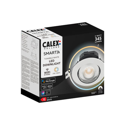 Calex LED inbouwspot Smart wit ⌀8,5cm dimbaar