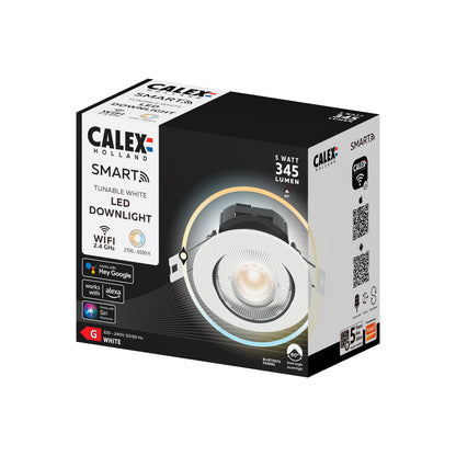 Calex LED inbouwspot Smart wit ⌀8,5cm dimbaar