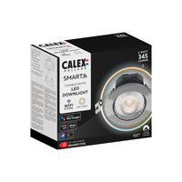 Calex LED inbouwspot Smart RVS ⌀8,5cm dimbaar