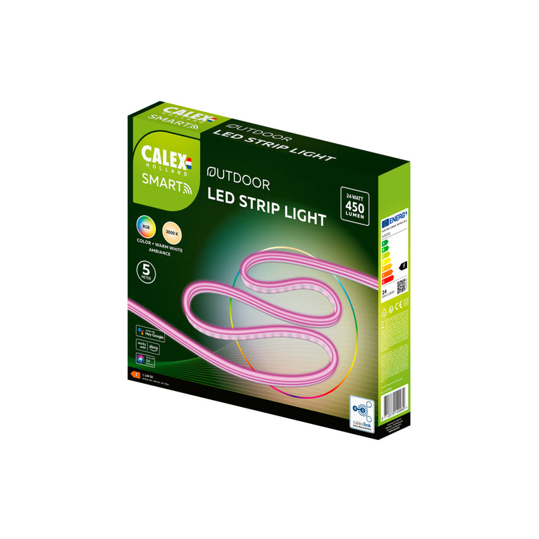 Calex Smart LED strip RGBWW 5m dimbaar