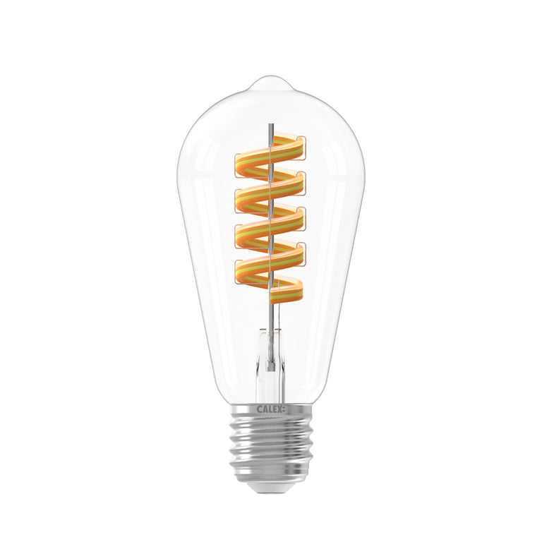 Calex Smart LED filament edison dimbaar E27 helder RGBww 5W 280LM