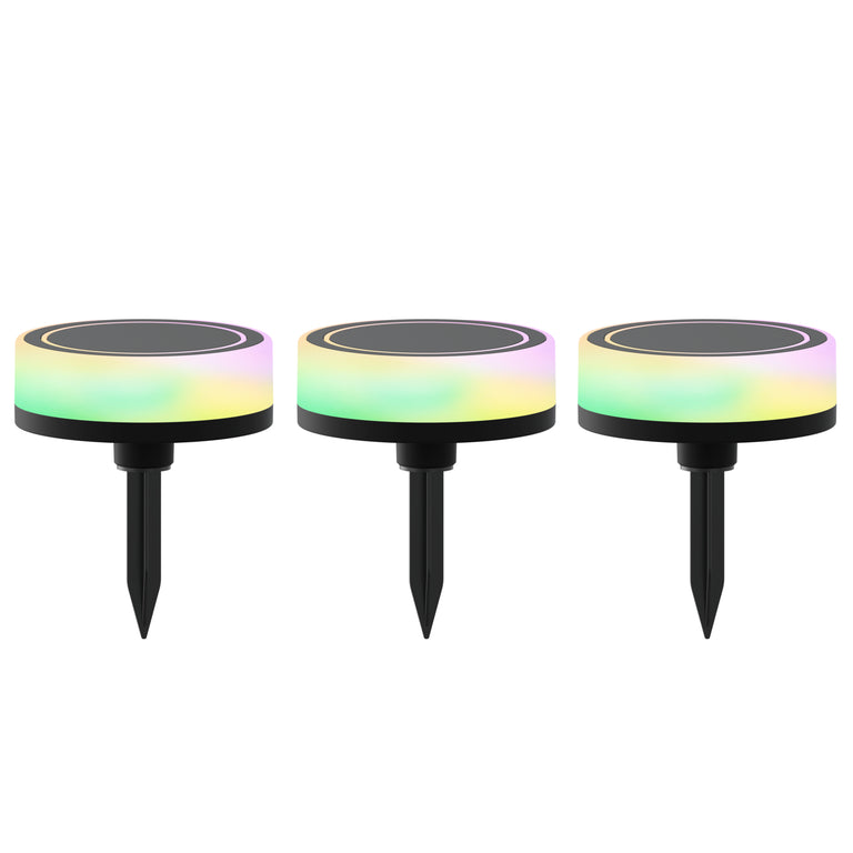 Calex LED buitenlamp Smart outdoor grondspot zwart 3st