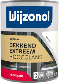 Wijzonol Extreem lak hoogglans RAL9001 crème wit 750ml