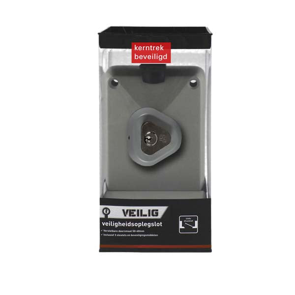 Veilig veiligheidsoplegslot rechts SKG** PKVW 7020 grijs 50-60mm