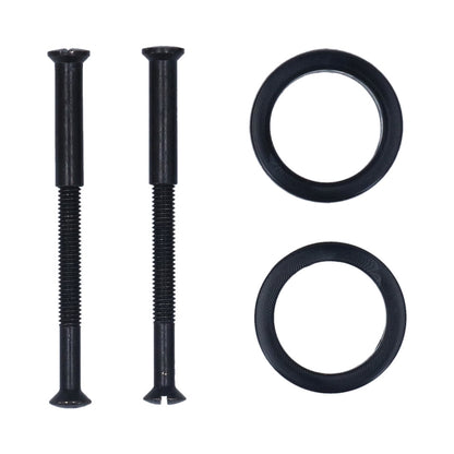 Handig patentbout met krukring ijzer 4x38mm zwart 2st
