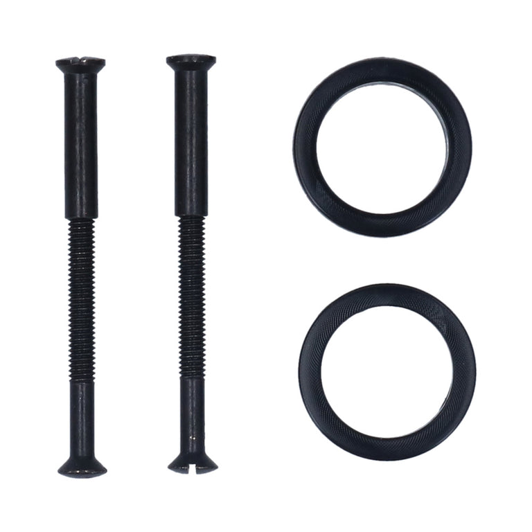 Handig patentbout met krukring ijzer 4x38mm zwart 2st