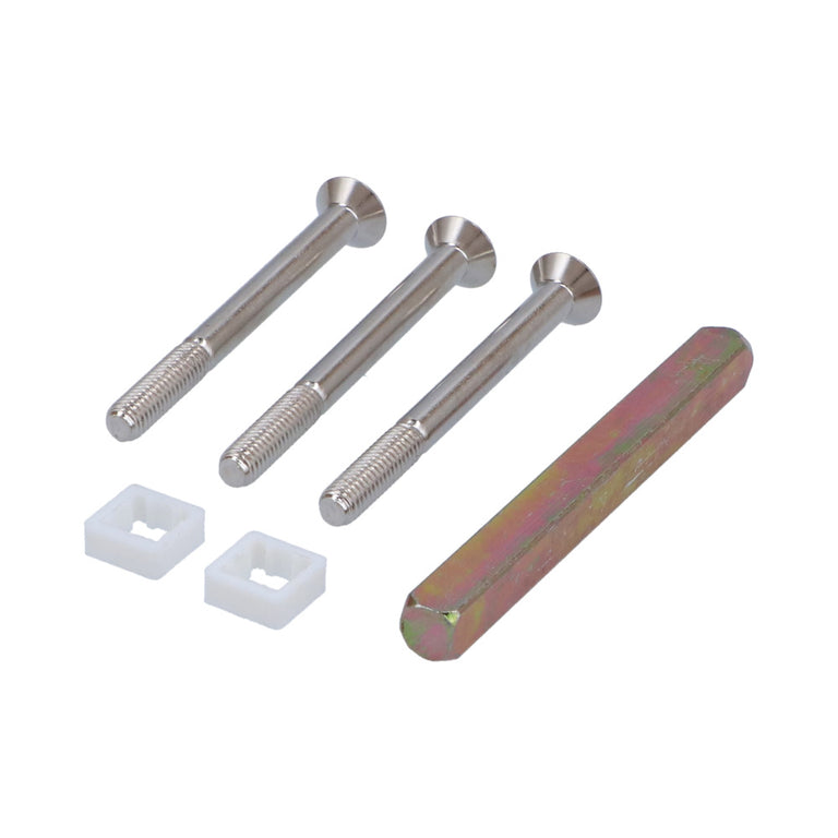 Handig montageset met veiligheidsbeslag verzinkt staal M6x65mm