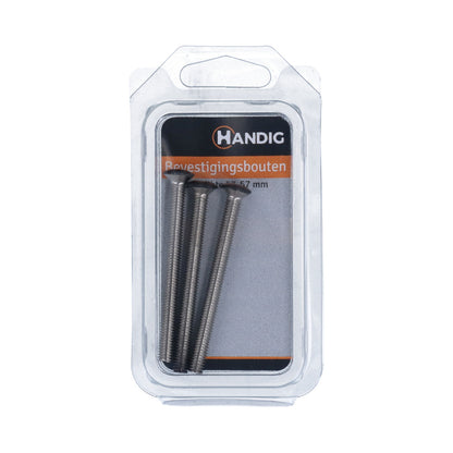 Handig bevestigingsbout staal 6x69mm zwart 3st