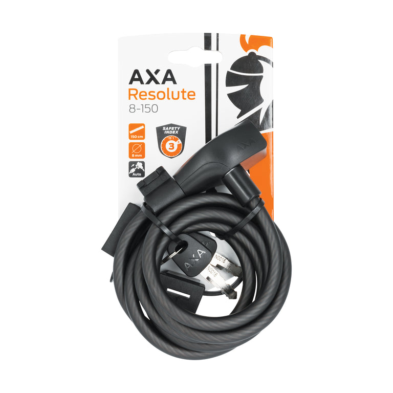 AXA Resolute kabelslot zwart ⌀0,8x150 cm
