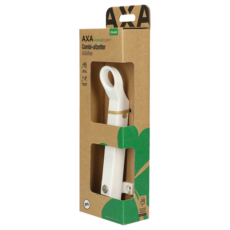 AXA Home Security combi-uitzetter RVS 18cm wit