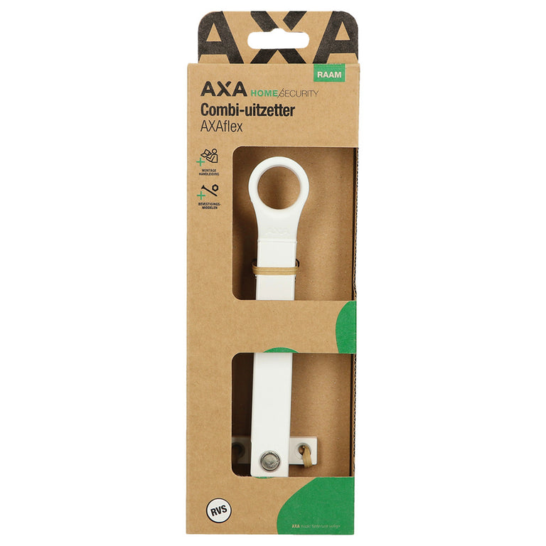 AXA Home Security combi-uitzetter RVS 18cm wit