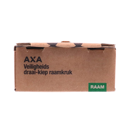 AXA veiligheidsdraaikiep raamkruk binnendraaiend aluminium wit SKG**