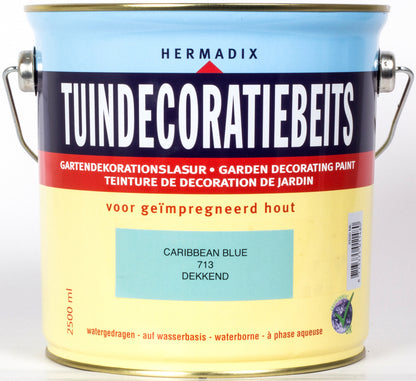 Hermadix Tuindecoratiebeits mat 713 carribbean blue 2,5L