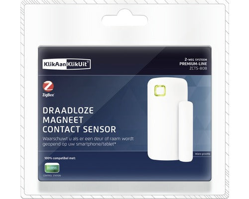 KlikAanKlikUit Premium Lijn smart draadloze contactsensor wit