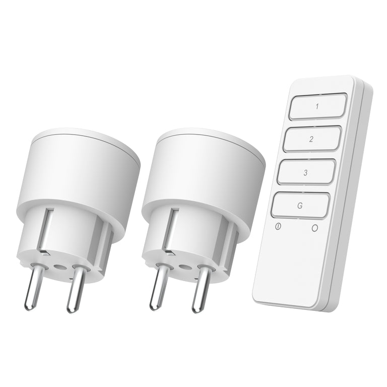 Klik Aan Klik Uit APC2-2300RN wand stekkerschakelaar 70381 wit