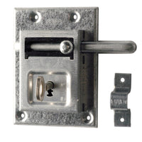 Nemef grendelslot zilver staal