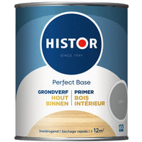 Histor Perfect Base grondverf hout mat grijs 750ml